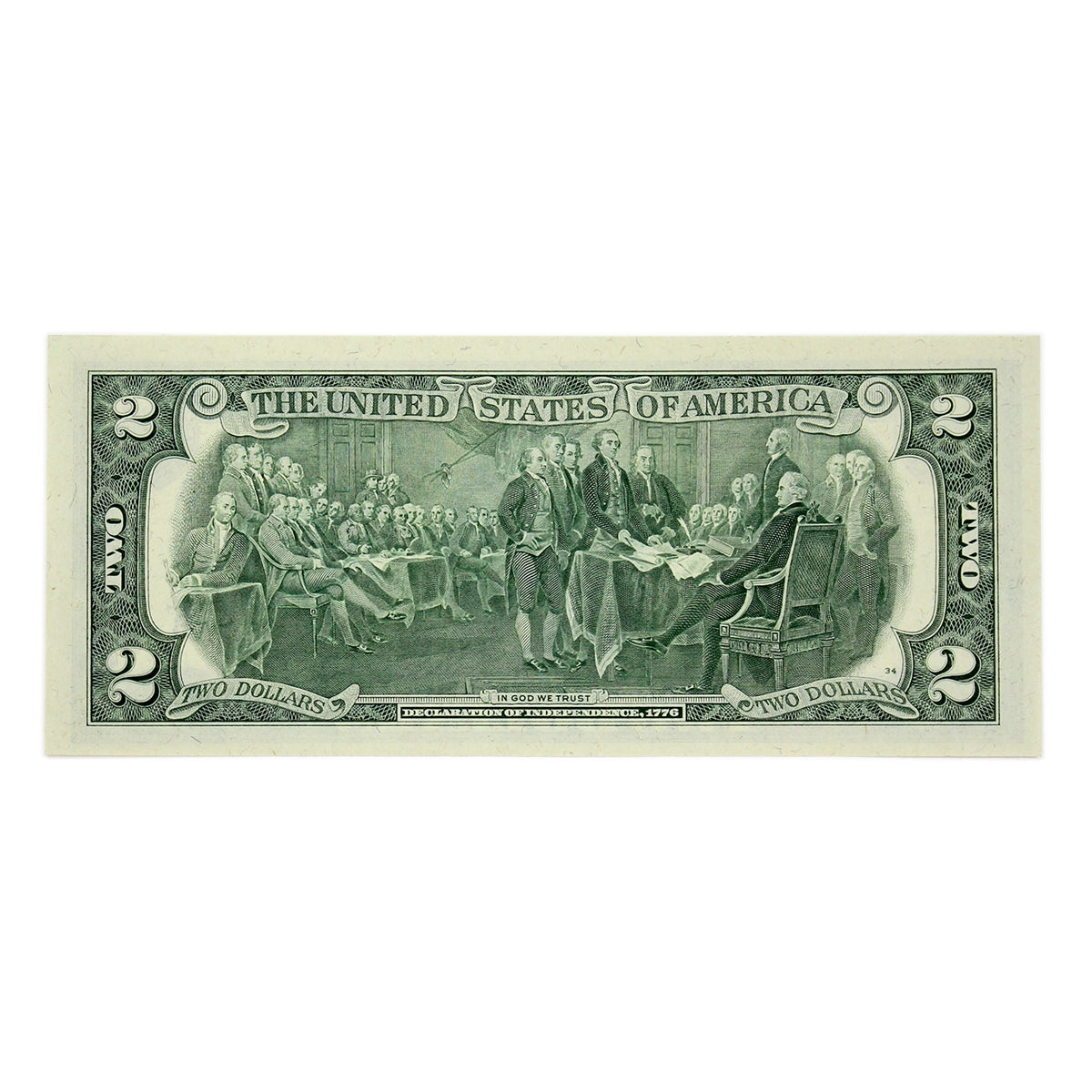 USA 1976 $2 Note, FR #1935H, Neff-Simon, St. Louis, AU