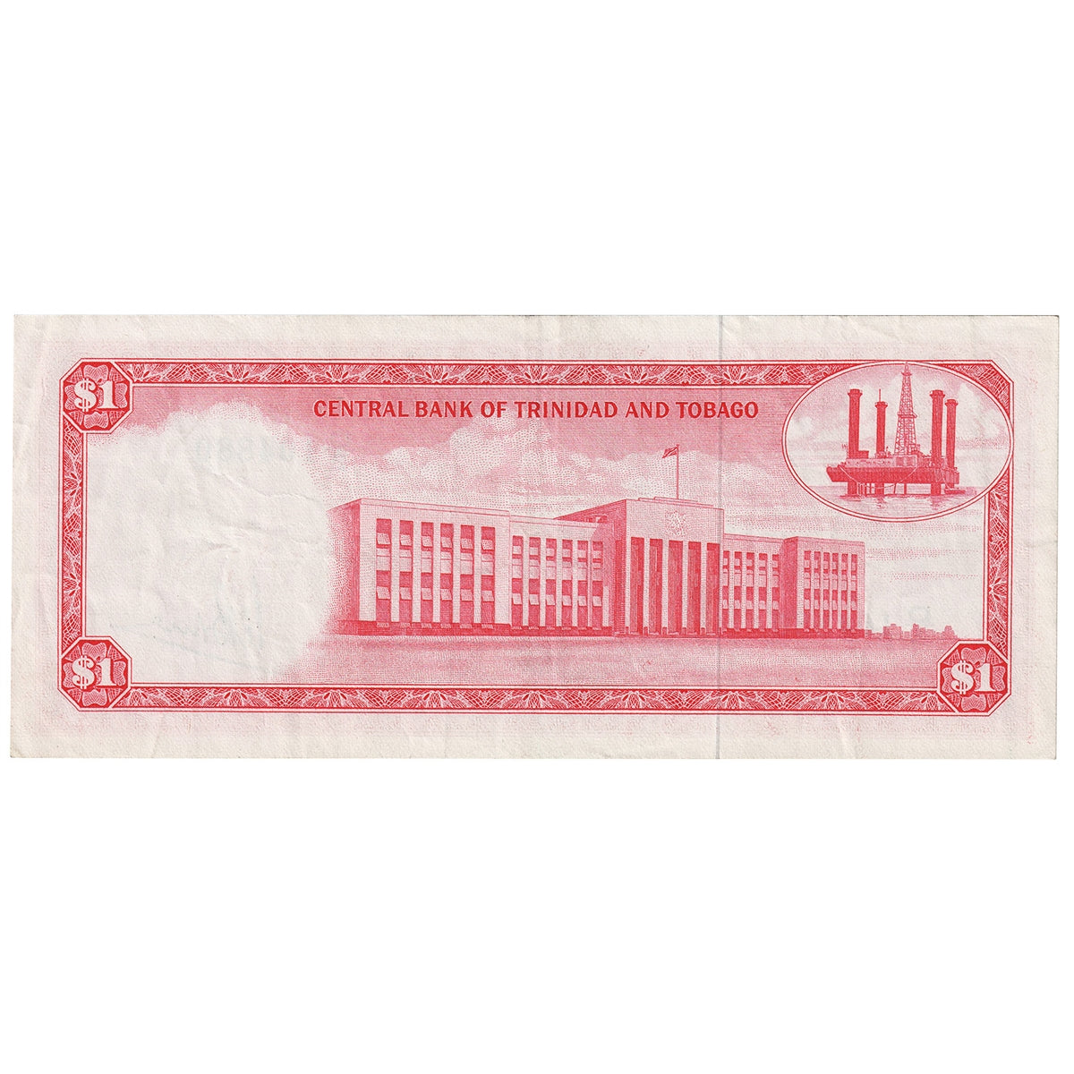 Trinidad & Tobago 1964 1 Dollar Note, Pick #26c, EF