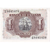 Spain 1953 1 Peseta Note, Pick #144a, UNC