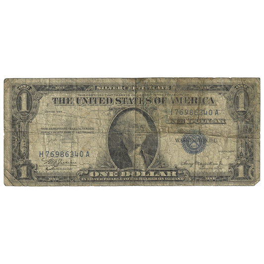 USA 1935 $1 Note, FR #1607, Julian-Morgenthau, Silver Certificate, Circ