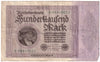 Germany 1923 100,000 Mark Note, Pick #83a, VF (L)