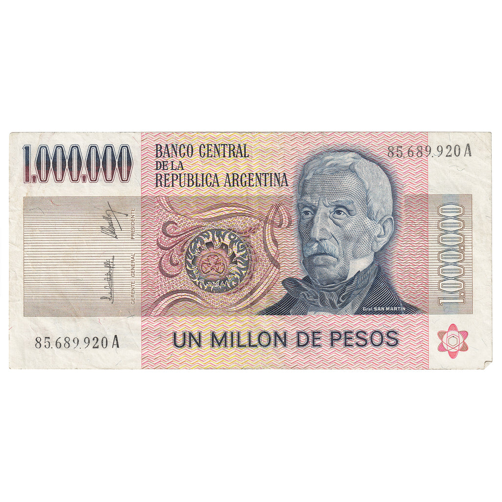 Argentina 1981-83 1 Million Peso Note, Pick #310, VF