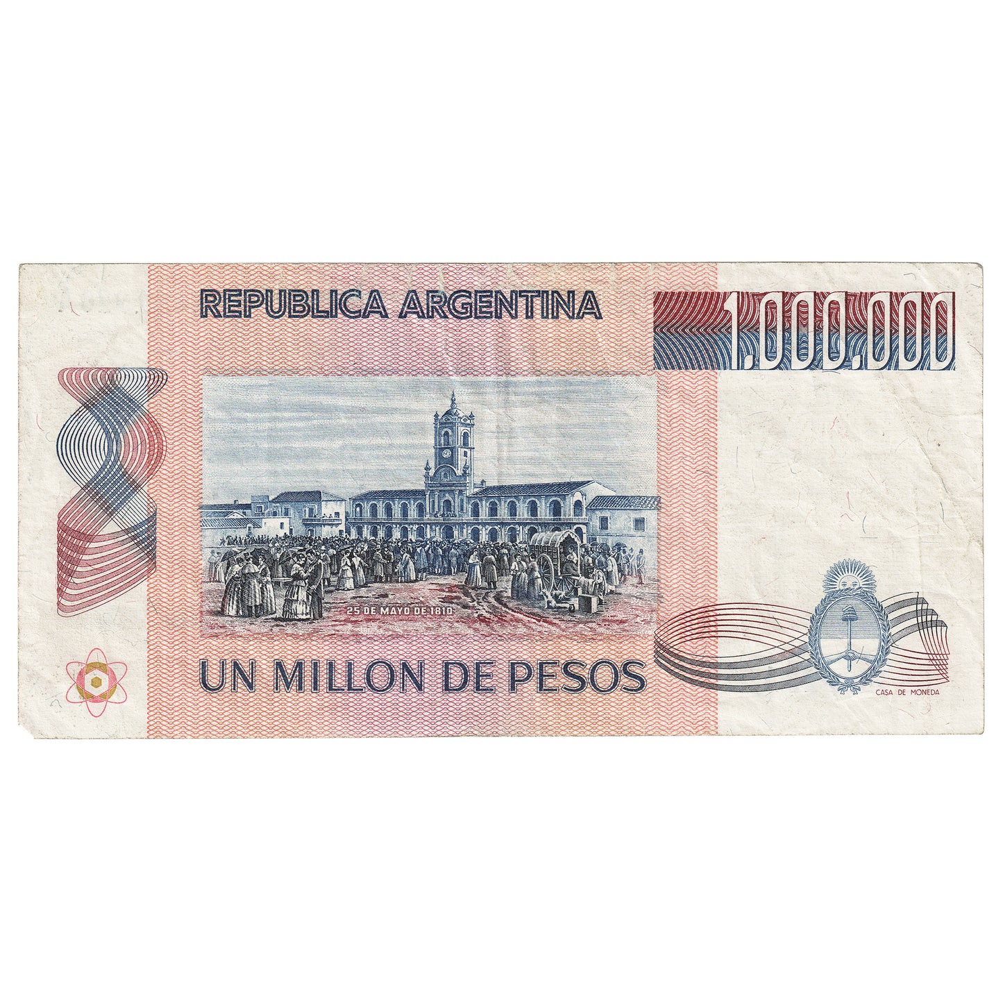 Argentina 1981-83 1 Million Peso Note, Pick #310, VF