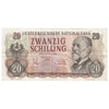 Austria 1956 20 Schilling Note, Pick #136a, VF