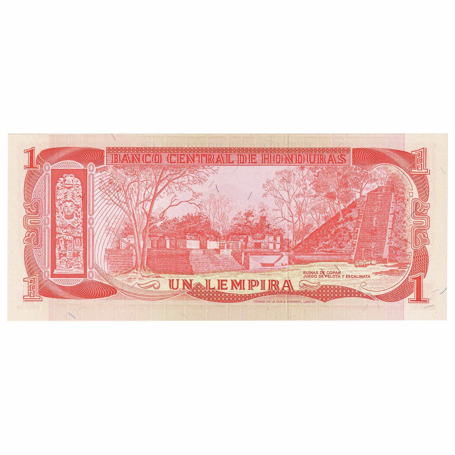 Honduras 1974 1 Lempira Note, Pick #58, UNC