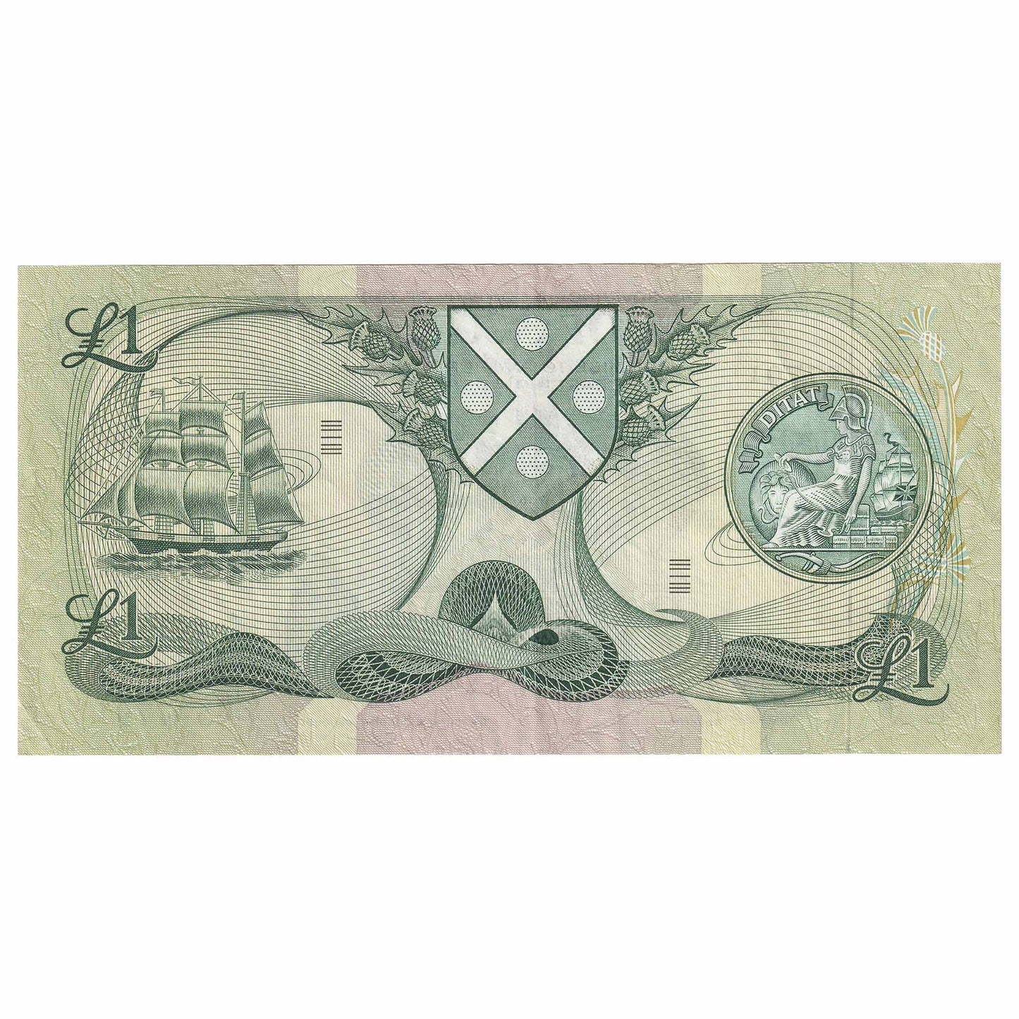 Scotland 1972 Bank of Scotland 1 Pound Note, SC109b, Replacement, EF