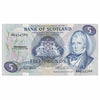 Scotland 1985 Bank of Scotland 5 Pound Note, SC121e, EF