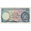 Scotland 1972 Royal Bank of Scotland 5 Pound Note, SC817, VF