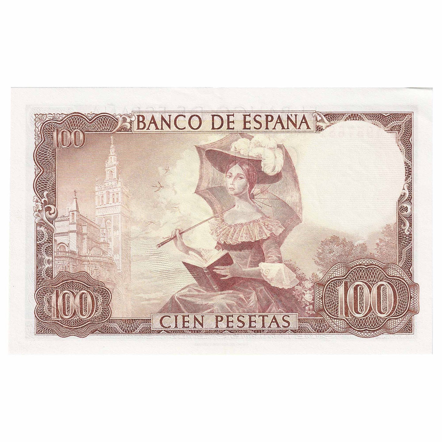 Spain 1965 100 Pesetas Note, Pick #150, UNC