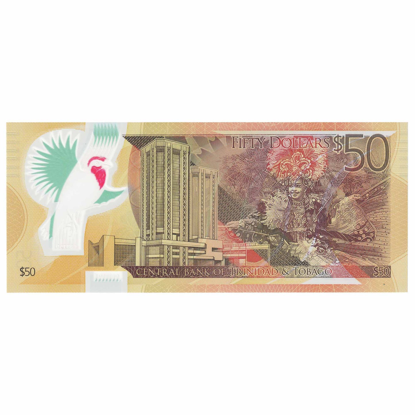 Trinidad & Tobago 2015 50 Dollar Note, Pick #59, UNC