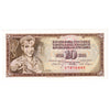 Yugoslavia 1968 10 Dinara Note, Pick #82b, AU