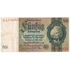 Germany 1933 50 Reichsmark Note, Pick #182a, VF