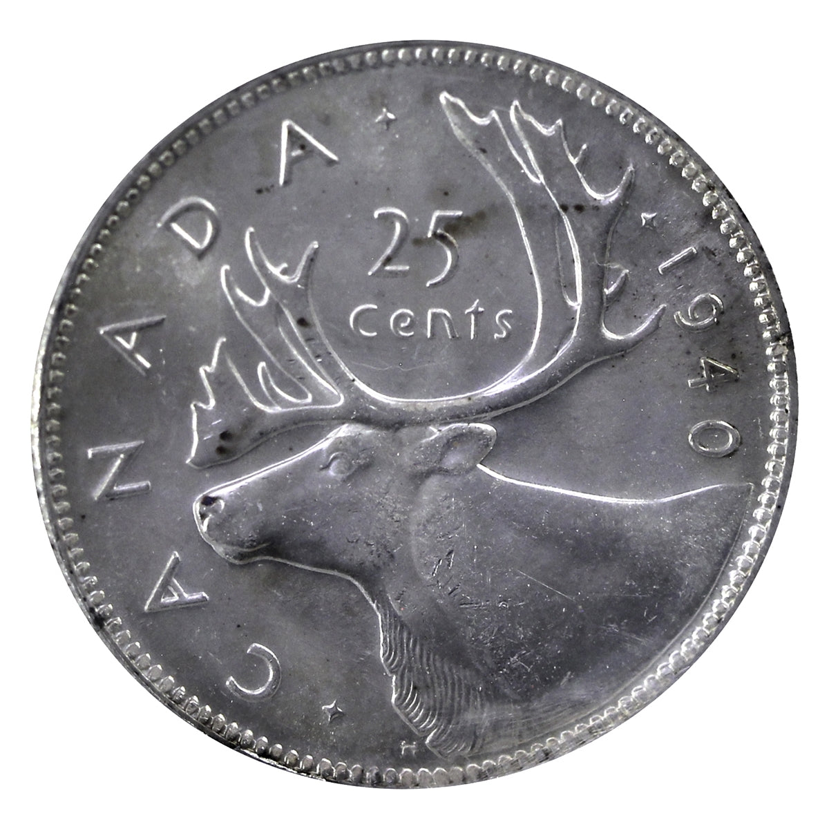 1940 Canada 25-cents ICCS Certified MS-65