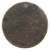 FT-9B North West Company Fur Trade Token, Brass, Holed ICCS Certified F-12 (Corrosion)