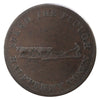 UC-4A1 1840 Upper Canada No Labour No Bread Half Penny Token, Almost UNC (AU-50)