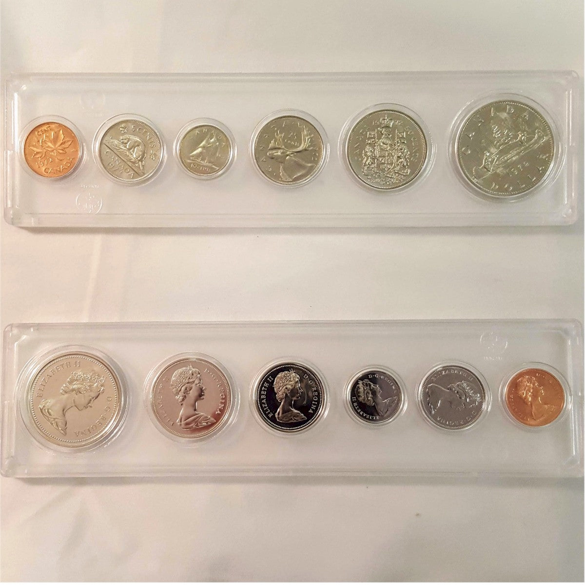 1972 Canada 6-coin Year Set in Snap Lock Case