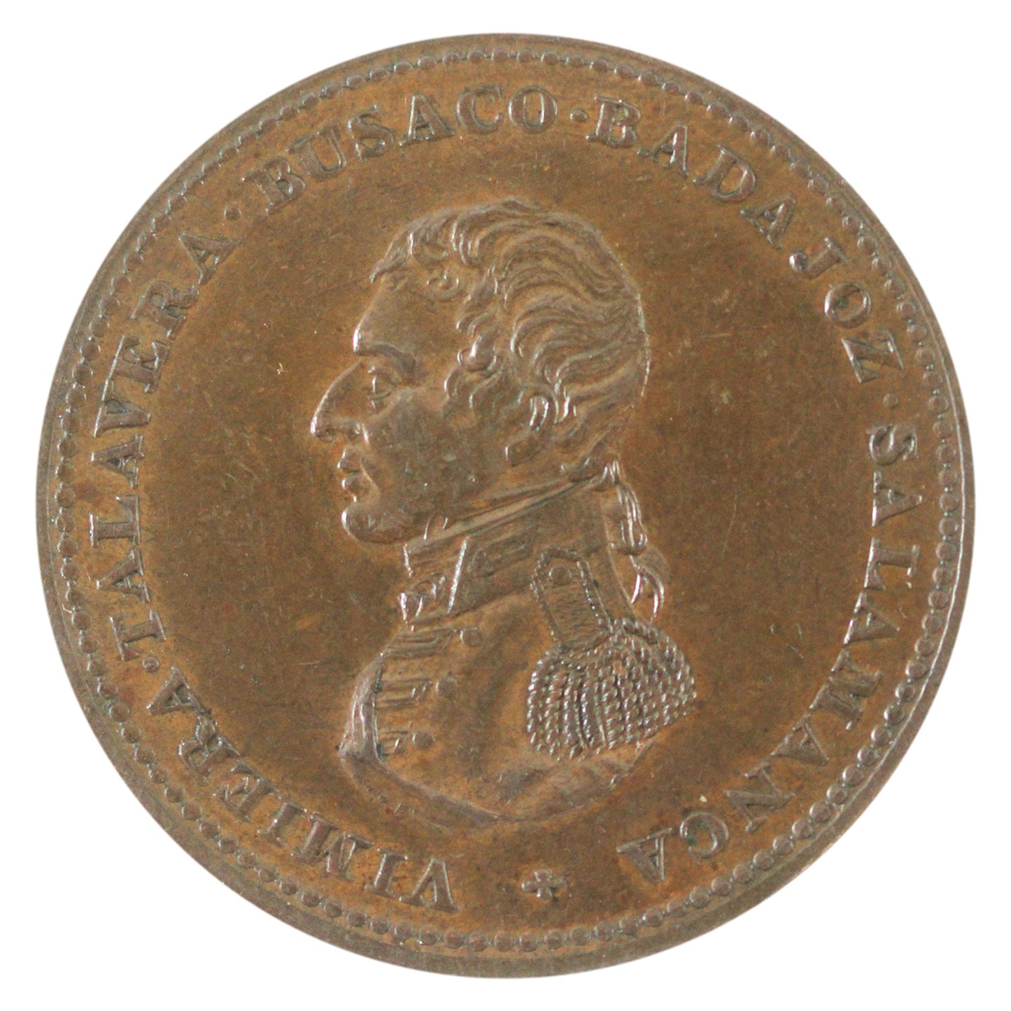 WE-13A 1813 Wellington Cossack Penny Token AU-UNC (AU-55)