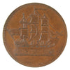 PE-10-42 No Date PEI Ships Colonies & Commerce Token CCCS Certified AU-55 *Rare Variety*