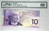 BC-63b 2001-02 Canada $10 Knight-Dodge, Insert Note, FEN PMG Certified GUNC-66 EPQ