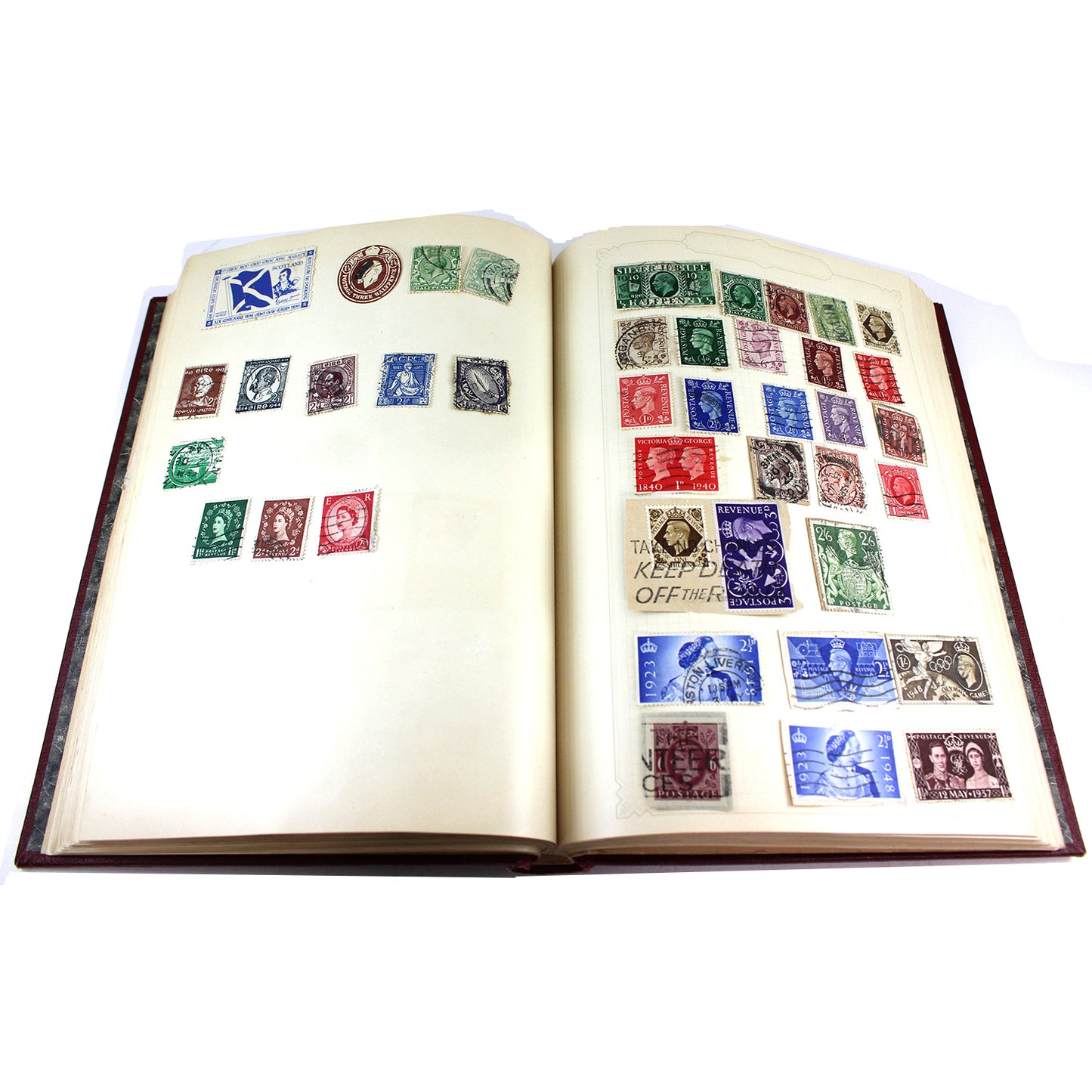 200+ World Stamps Mostly Mint, 200Pcs in Red Album