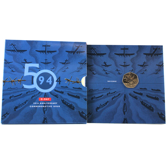 Great Britain 1994 D-Day 50th Anniversary 50-Pence Commemorative Issue