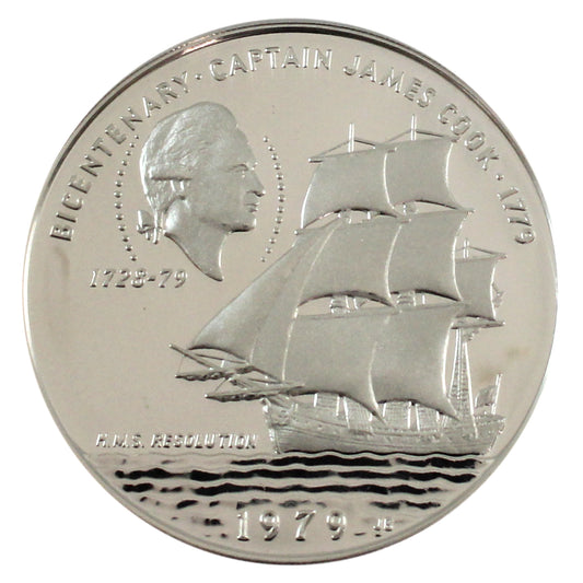 1979 Samoa 10 Tala 200th Anniversary of the Death of Captain James Cook Coin