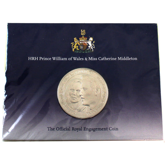 2010 Great Britain 5 Pound Official Royal Engagement Coin