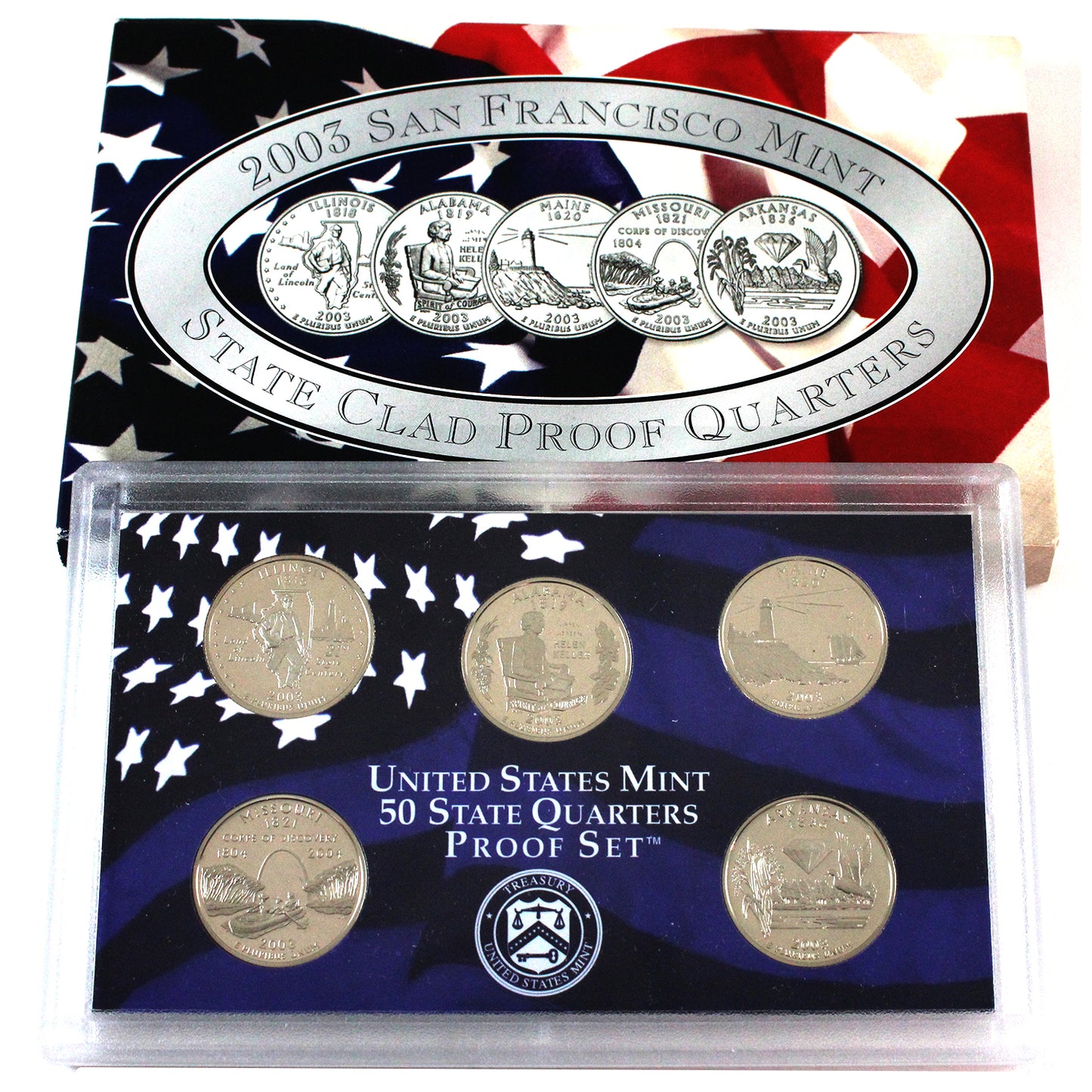 2003 S USA Mint State Quarters Proof Set