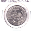 1989 Edmonton, AB Klondike Days Dollar Token