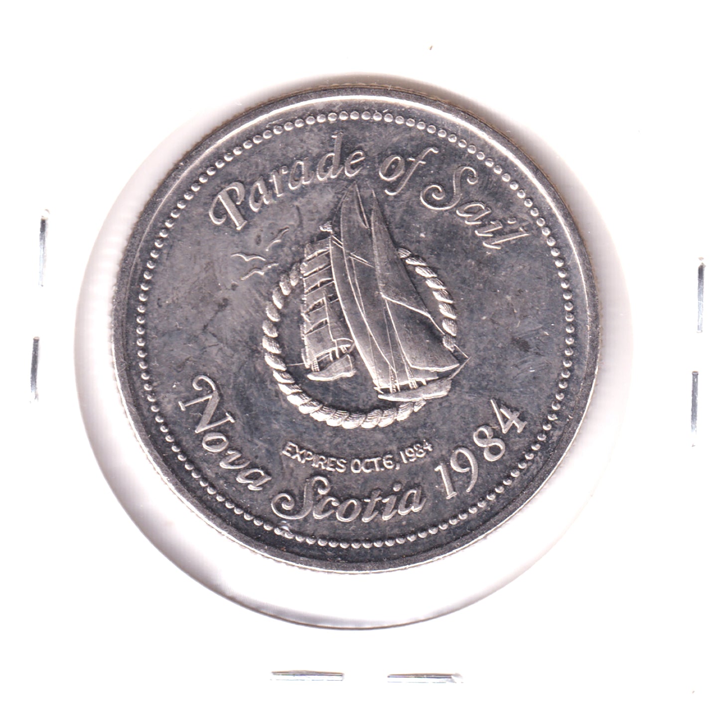 1984 Nova Scotia Howe Festival Commemorative Dollar Token