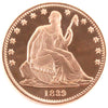 Seated Liberty 1oz. .999 Fine Copper