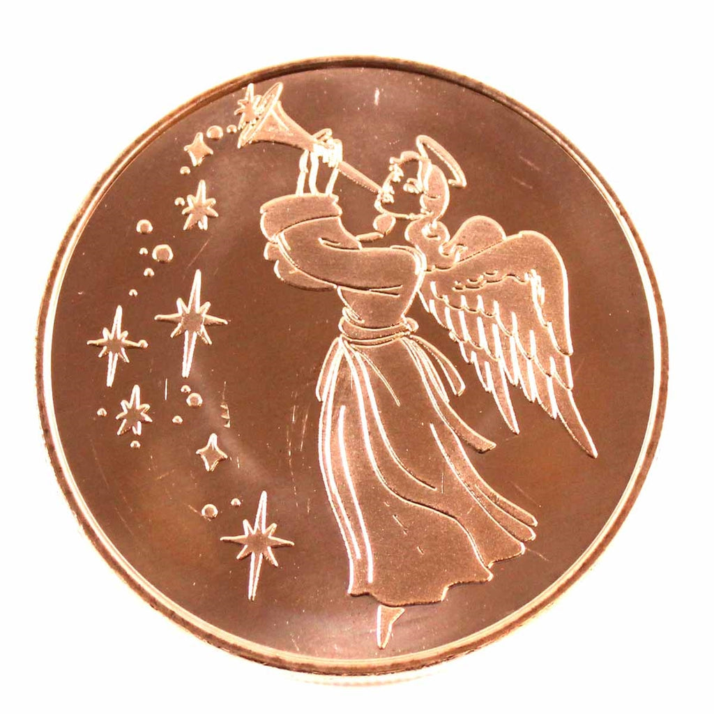 Christmas Angel 1oz. .999 Fine Copper