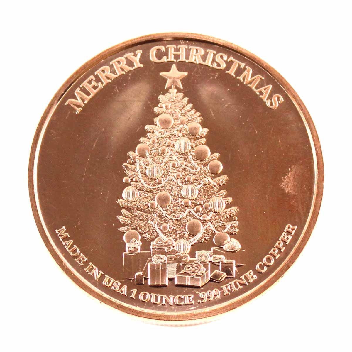 Christmas Angel 1oz. .999 Fine Copper