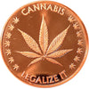 Cannabis Legalize It  1oz. .999 Fine Copper