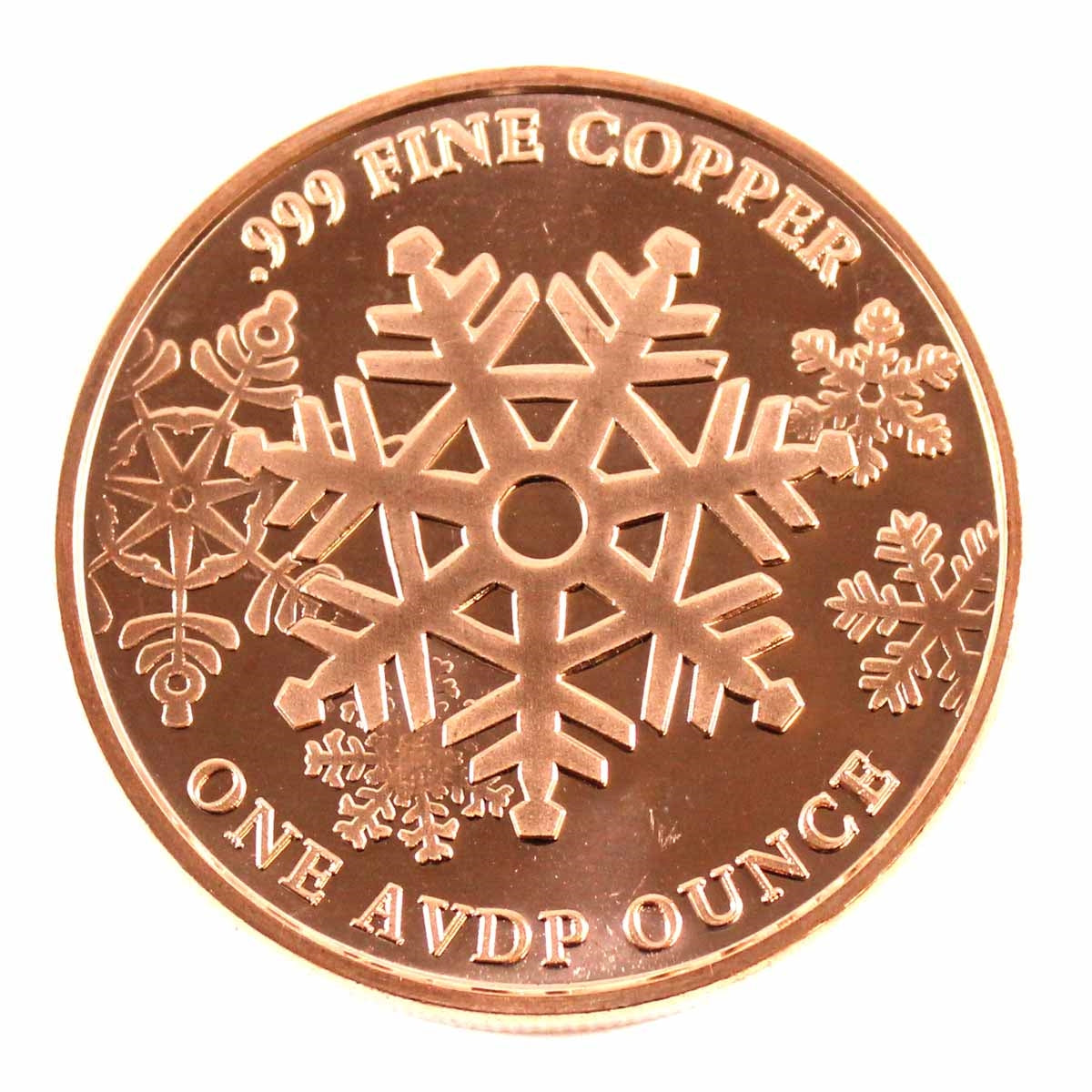 Santa at Fireplace Merry Christmas 1oz. .999 Fine Copper