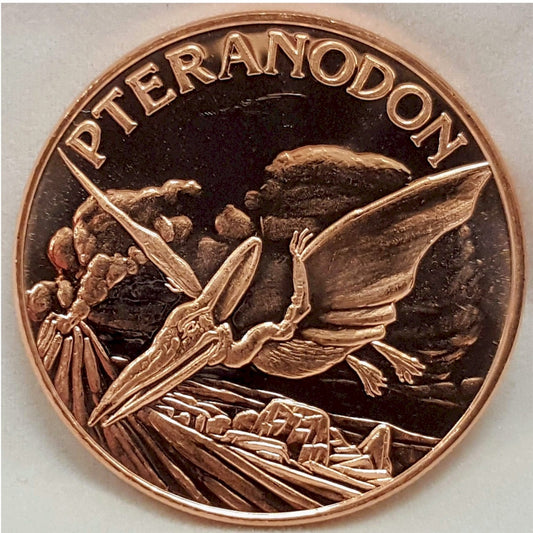 Dinosaurs - Pteranodon 1oz. .999 Fine Copper