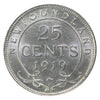 1919C Newfoundland 25-cents ICCS Certified AU-55