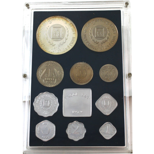 India 1979 Proof Coin Set (11 Coins)