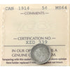 1914 Canada 5-cents ICCS Certified MS-64