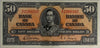 BC-26b 1937 Canada $50 Gordon-Towers, Changeover, B/H BCS Certified EF-45 Original