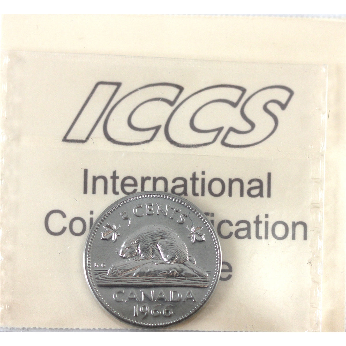 1966 Canada 5-cents ICCS Certified PL-65 Ultra Heavy Cameo