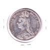 Great Britain 1891 Crown, Sterling Silver, F-VF (F-15) Cleaned