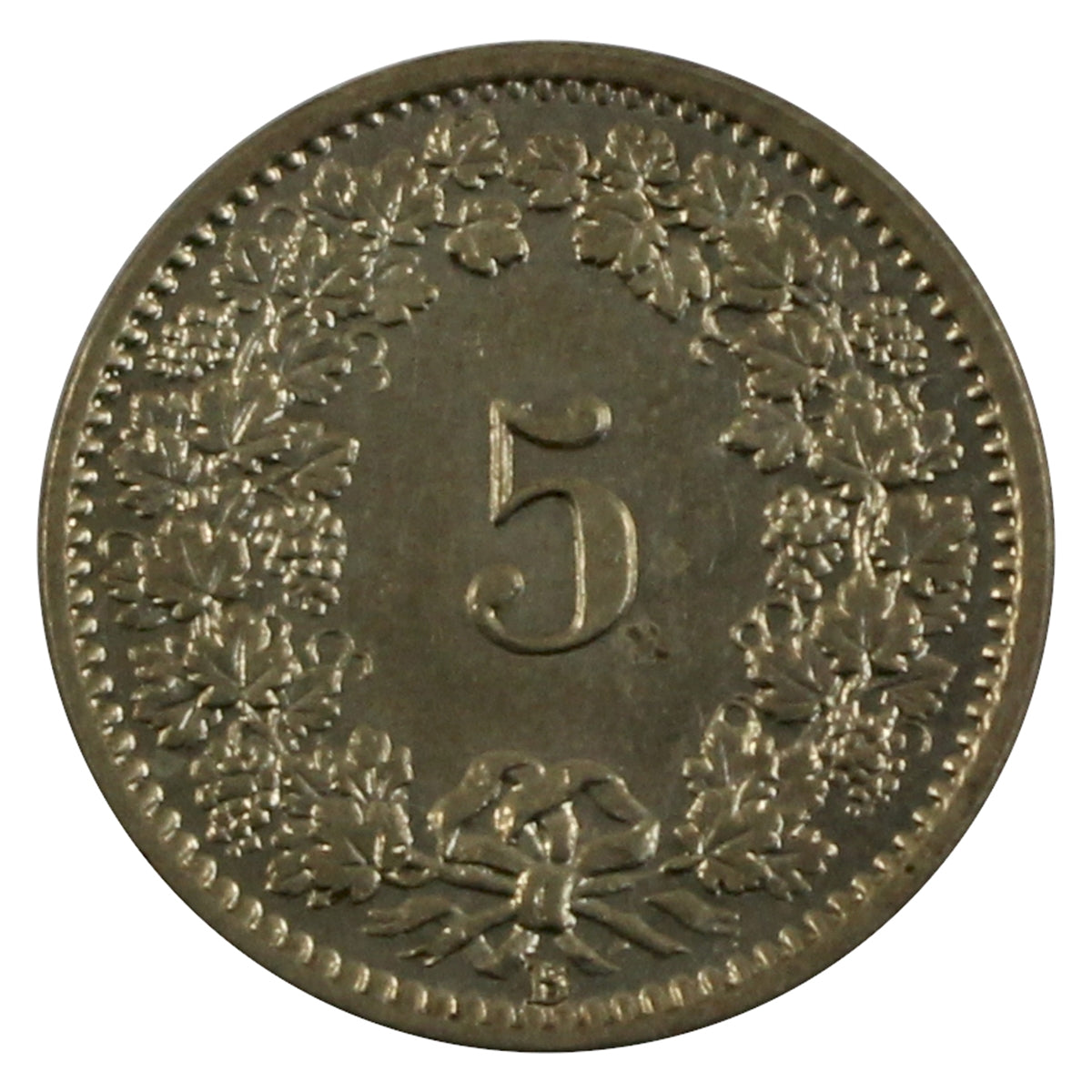 Switzerland 1873B 5 Rappen KM 5 EF+ (EF-40)