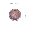 1880 Obverse 1 Canada 10-cents Extra Fine (EF-40) Hole