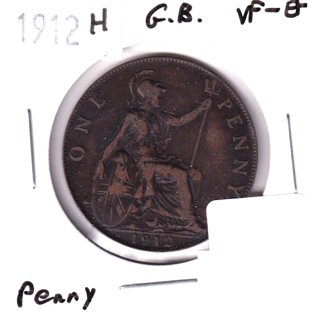 Great Britain 1912H Penny VF-EF (VF-30)