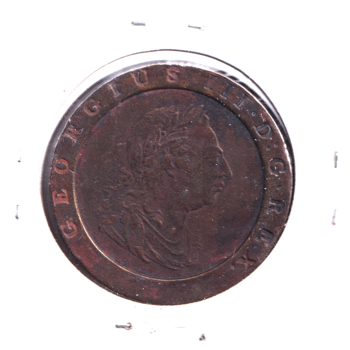 Great Britain 1797 2 Pence Extra Fine (EF-40) Impaired