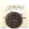 Great Britain 1907 Penny ICCS Certified AU-55