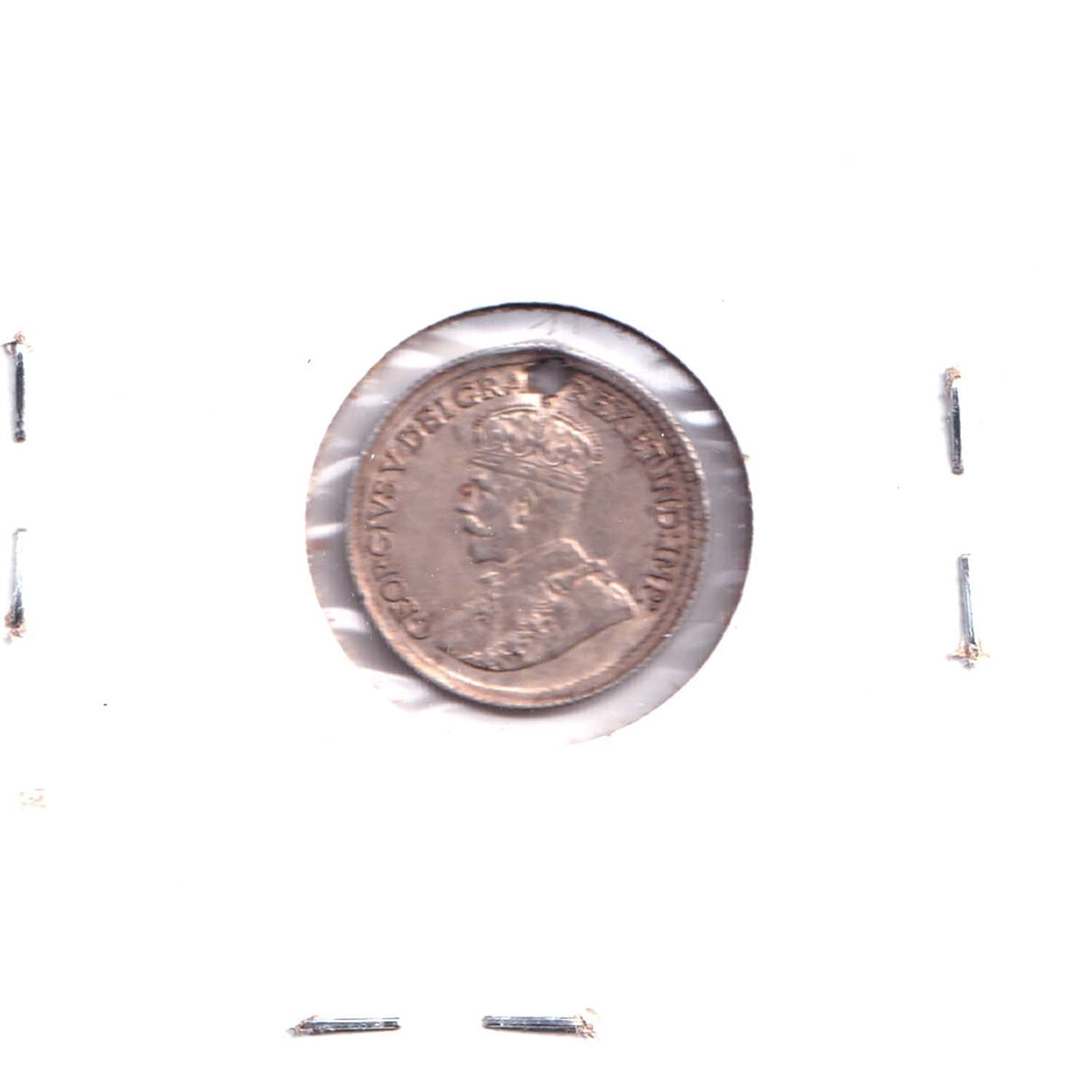 1920 Canada 5-cents UNC+ (MS-62) Hole