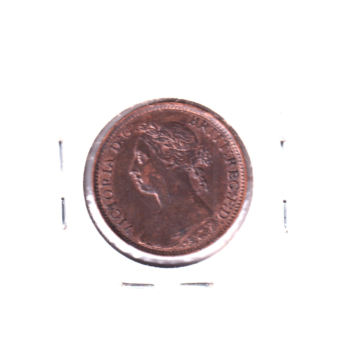 Great Britain 1887 Farthing UNC+ (MS-62) Trace Red