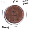 Great Britain 1951 Penny UNC+ (MS-62) Corrosion